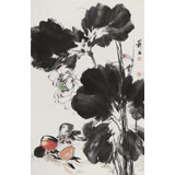 【已售】陳薪名《和和美美》 中美協(xié)會員 第六屆全國花鳥畫展金獎獲得者