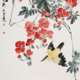 【已售】陳薪名《凌云》 第六屆全國花鳥畫展金獎獲得者