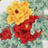 【已售】凌雪 四尺斗方《花好月圓》 北京美協(xié)會員