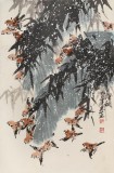鄒友蒸 《深秋》1990年作 已故山野派繪畫大家