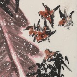 鄒友蒸 《雀趣》 已故山野派繪畫大家