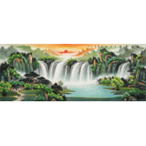 【已售】吳東 小六尺《鴻運(yùn)當(dāng)頭》 著名易經(jīng)風(fēng)水畫家