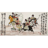 王永剛 四尺《唐風(fēng)馬球圖》 78歲國(guó)家一級(jí)美術(shù)師