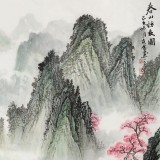 【已售】王友金 四尺《春山訪友圖》
