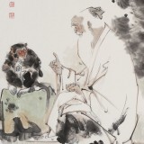 【已售】連紅武 三尺《傳道圖》 徐悲鴻畫(huà)院華北分院副院長(zhǎng)