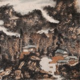 胡書文 四尺《千嶂秋色圖》中國書畫院創作院副院長（詢價）