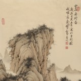 吳顯剛 《云山舟行圖》 貴州七星關(guān)美協(xié)主席