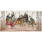 王永剛 四尺《唐女馬球圖》 78歲國(guó)家一級(jí)美術(shù)