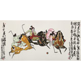 王永剛 四尺《唐女馬球圖》 78歲國(guó)家一級(jí)美術(shù)