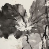 【已售】陳薪名《荷風清遠》中美協會員 第六屆全國花鳥畫展金獎獲得者