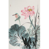 陳薪名《荷香》中美協會員 第六屆全國花鳥畫展金獎獲得者