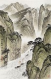 劉金河 四尺三開《峽江輕舟》 中美協會員 (詢價)