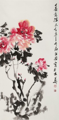 庾超然 三尺《春意濃》 黃鶴樓書畫院院長