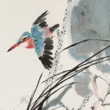 陳薪名《荷風(fēng)清遠(yuǎn)》中美協(xié)會員 第六屆全國花鳥畫展金獎(jiǎng)獲得者
