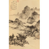 【已售】吳顯剛 四尺三開《林泉高致》 貴州七星關(guān)美協(xié)主席