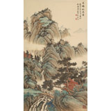 【已售】吳顯剛 《溪橋松風圖》 貴州七星關美協主席