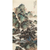 吳顯剛 《晴峰云壑圖》 貴州七星關美協主席