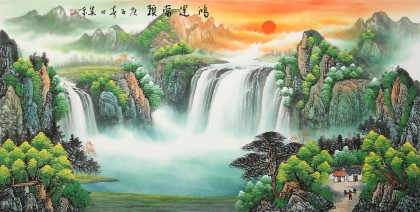 【已售】吳東 四尺《鴻運(yùn)當(dāng)頭》 著名易經(jīng)風(fēng)水畫家
