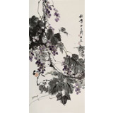 【已售】陳薪名《秋實(shí)》 第六屆全國花鳥畫展金獎(jiǎng)獲得者