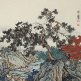 【已售】吳顯剛 《松蔭聽泉圖》 貴州七星關美協主席