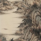 【已售】吳顯剛 《草堂秋聲圖》 貴州七星關(guān)美協(xié)主席