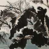 張?jiān)伱? 小六尺《清影搖春》 中美協(xié)會(huì)員 河南太康美協(xié)副主席