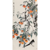 【已售】陳薪名 四尺《事事如意》中美協會員 第六屆全國花鳥畫展金獎獲得者
