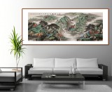 張衍緯  小六尺精品《春山疊翠響流泉》中美協會員 遼寧省美協理事
