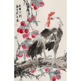【已售】陳薪名《大吉大利》 中美協會員 第六屆全國花鳥畫展金獎獲得者