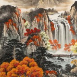 【已售】吳東 小六尺《鴻運當頭》 著名易經風水畫家