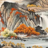【已售】吳東 小六尺《鴻運當頭》 著名易經風水畫家