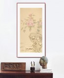 張瑰麗 四尺工筆畫《春光爛漫》 湖南省美術家協會會員