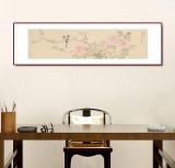 【已售】張瑰麗 四尺對(duì)開工筆《富貴多喜》 湖南省美術(shù)家協(xié)會(huì)會(huì)員