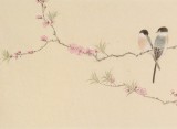 【已售】張瑰麗 四尺對(duì)開工筆《富貴多喜》 湖南省美術(shù)家協(xié)會(huì)會(huì)員