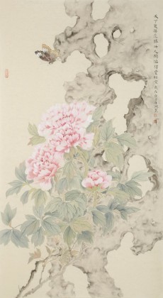 張瑰麗 三尺工筆《天下更無花勝此》 湖南省美術家協會會員