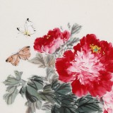 【已售】陳薪名 四尺三開《花開富貴》 中美協(xié)會員 第六屆全國花鳥畫展金獎獲得者
