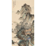 【已售】吳顯剛 《草堂柳蔭圖》 貴州七星關美協主席