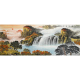 【已售】楊銘昌 小六尺《寶地生金》 安徽山水畫研究協(xié)會理事