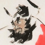 【已售】連紅武 四尺三開《鎮宅圖》 徐悲鴻畫院華北分院副院長