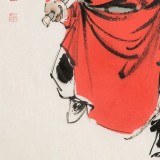 【已售】連紅武 四尺三開《鎮宅圖》 徐悲鴻畫院華北分院副院長