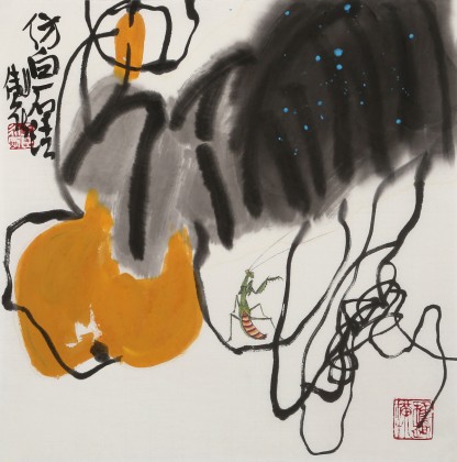 王永剛 斗方小品《秋趣圖》 國家一級美術(shù)師（詢價(jià)）