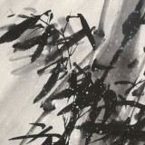 楊勁松 四尺三開《勁節(jié)凌風(fēng)》 貴州省美術(shù)家協(xié)會會員