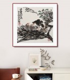 【已售】王永剛 斗方小品《母愛似海》國家一級美術師（詢價）