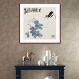 王永剛 斗方小品《美食圖》國家一級美術師（詢價）