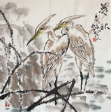 四川美協(xié)會員西蜀山人四尺斗方《夢秋》