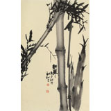 楊勁松 四尺三開《新翠》 貴州省美術(shù)家協(xié)會(huì)會(huì)員