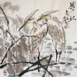 四川美協會員西蜀山人四尺斗方《夢秋》