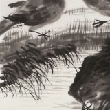 王永剛 三尺斗方《在河之洲》 國家一級美術(shù)師（詢價）
