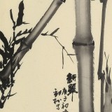 楊勁松 四尺三開《新翠》 貴州省美術家協會會員