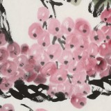 【已售】庾超然 四尺三開《紫玉盈庭》 黃鶴樓書畫院院長
